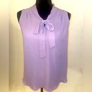 Womens lavender sleeveless blouse